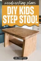 DIY kids step stool