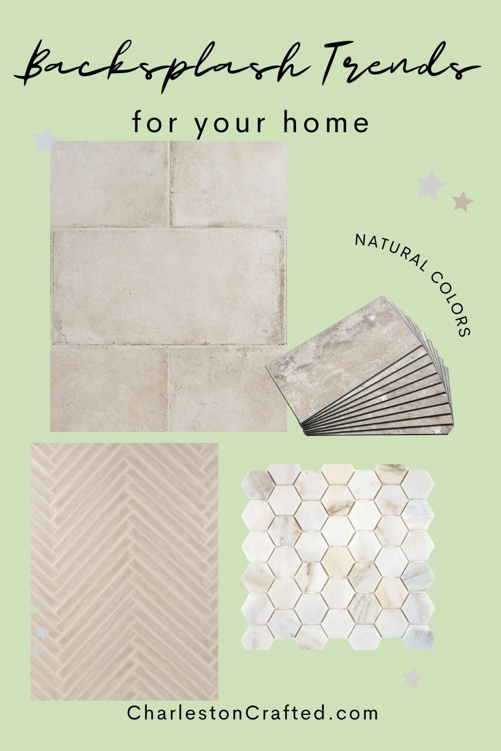 backsplash trend - natural colors