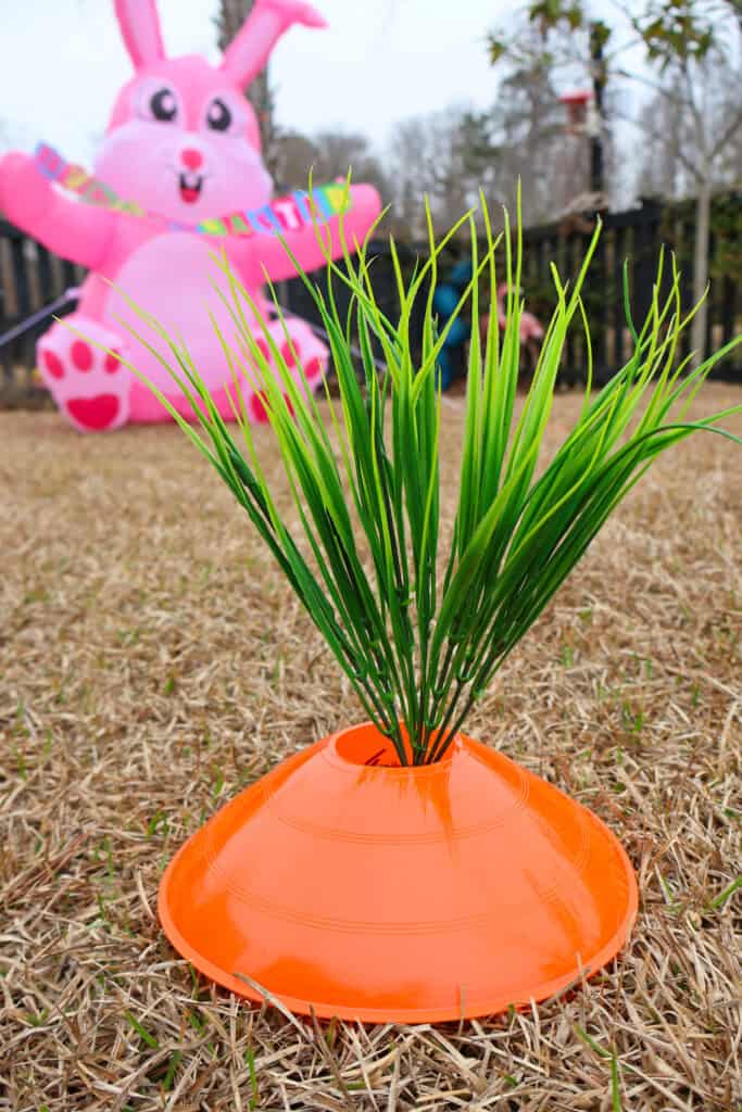 adding grass pick to yard carrot