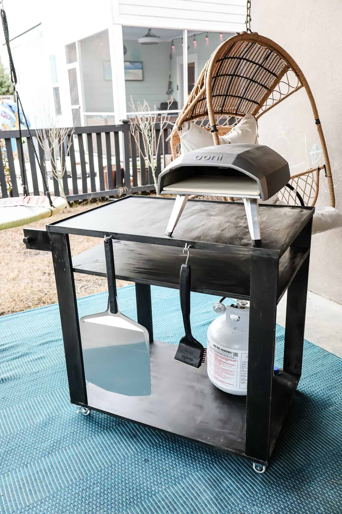 DIY pizza oven cart - Charleston Crafted