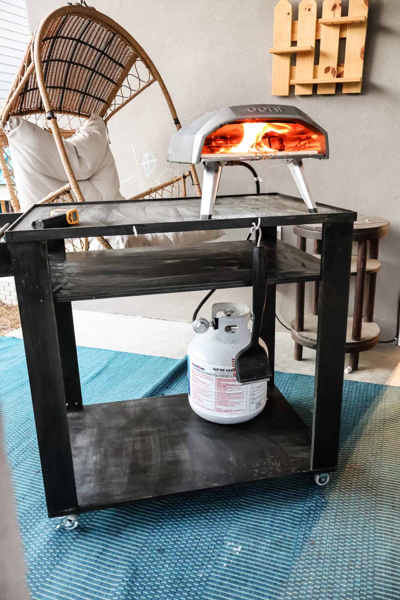 How to make a pizza oven cart - Charleston Crafted