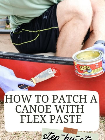 How to patch a canoe with Flex Paste - Charleston Crafted