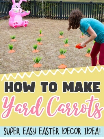 Easy DIY Yard Carrot Patch for Easter