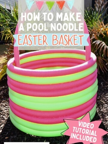 How to make a giant pool noodle Easter basket