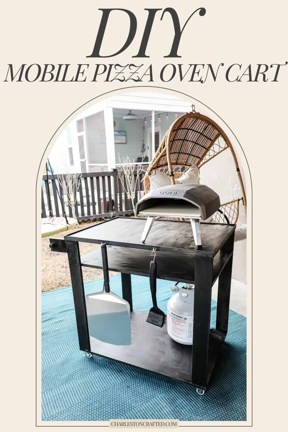 How to make a pizza oven cart - Charleston Crafted