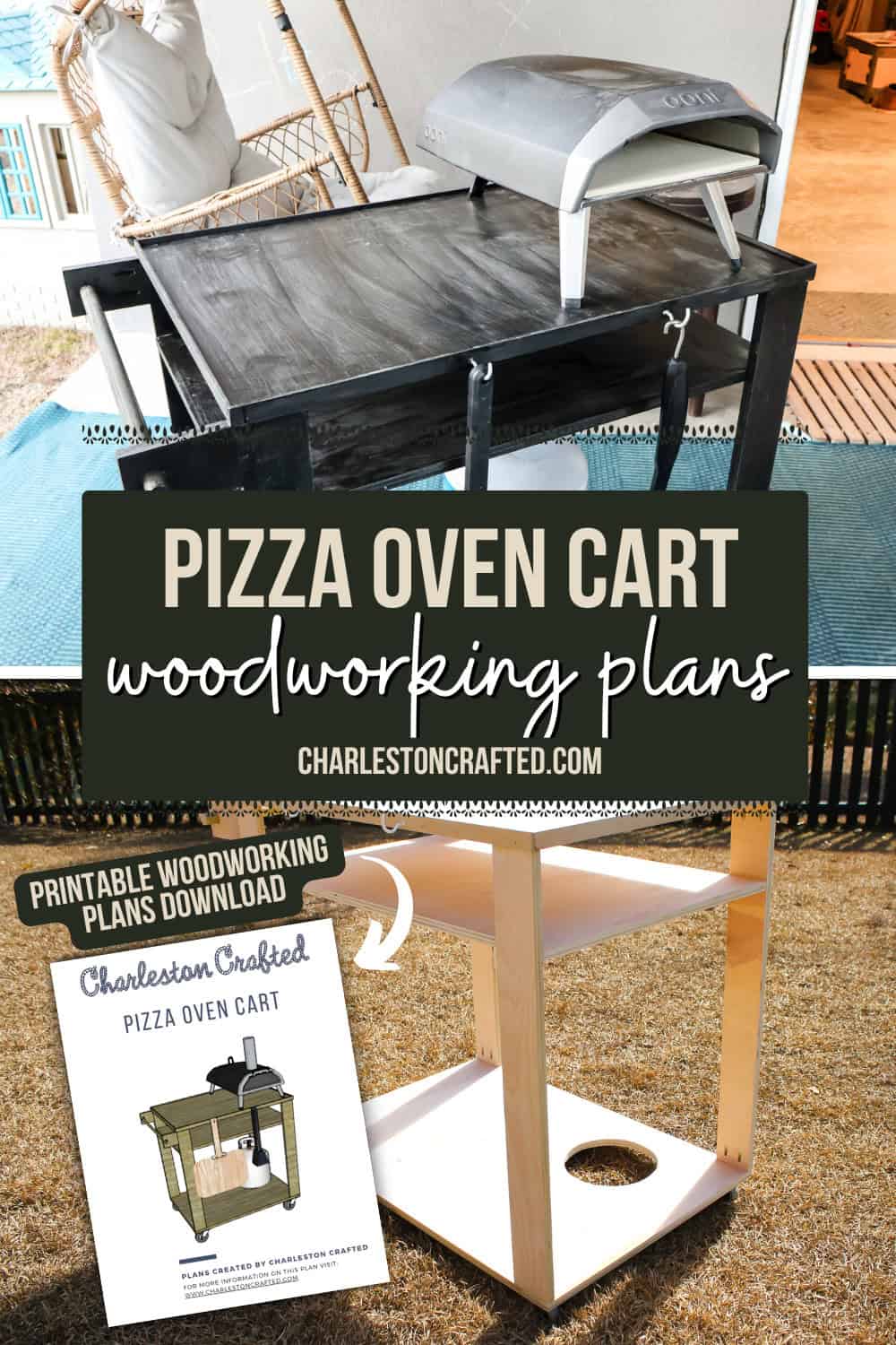 How to make a pizza oven cart - Charleston Crafted