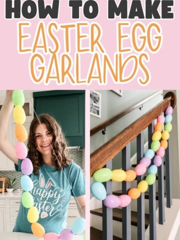 how to make a DIY easter egg garland